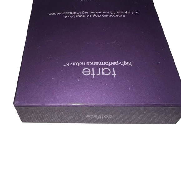 NWB Tarte Amazonian clay 12-hour blush Dollface Satin Finish - Picture 3 of 4